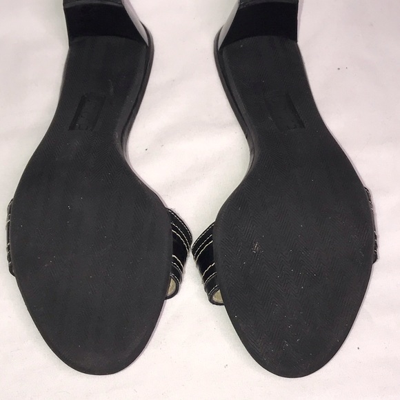 Unisa Black leather sandal with silver hardware 7 - Picture 4 of 7